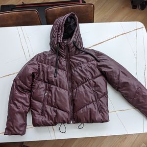 Women's Zara Puffer Jacket - XS - Burgundy